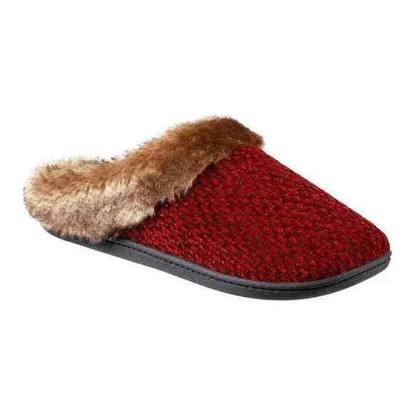 totes Shoes - Totes Toasties Women's Maroon Memory Foam Slippers Large